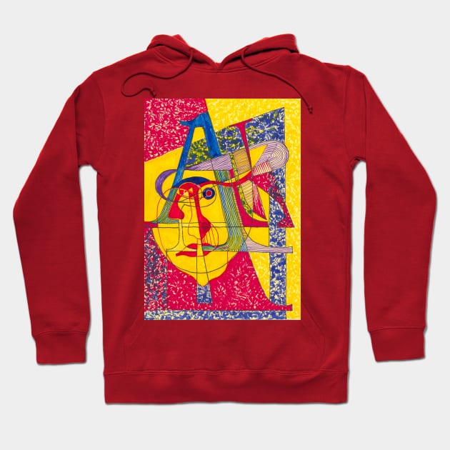 portrait of a calligrapher Hoodie by olegaltunian